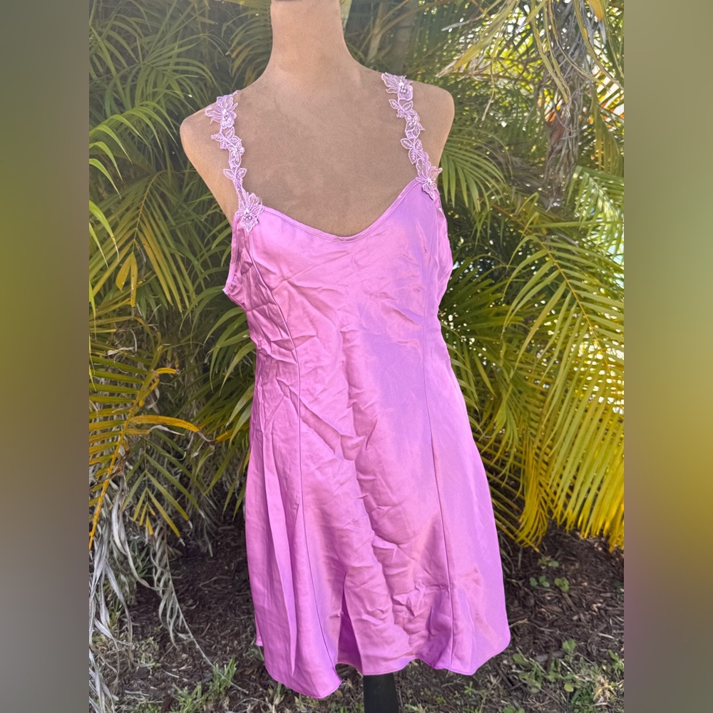 Vintage Dark Lilac Y2K Fairy Core slip dress Medium